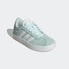 Sneaker ADIDAS SPORTSWEAR "VL COURT 3.0 KIDS", Gr. 39, halo mint, cloud weiß, core schwarz, Leder, Synthetik, sportlich, Schuhe, inspiriert vom Design des adidas samba