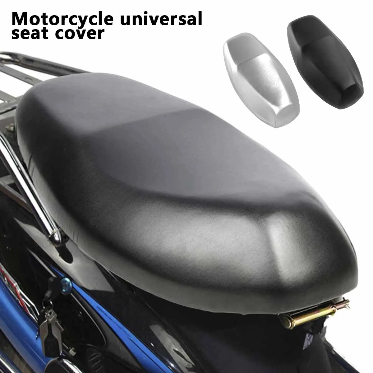 Motorrad Sitz bezug wasserdicht staub dicht Leder Motorrad Sitz schutz Kissen kratz fest elastisch Roller Kissen bezug Image