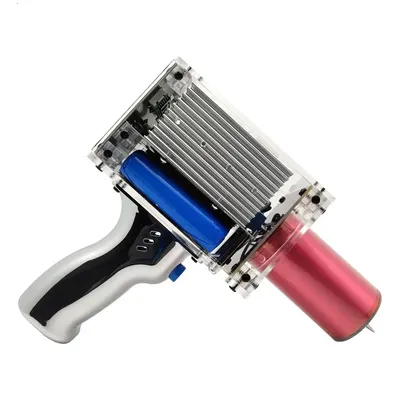 80W 6A Tesla Spule Pistole Tragbare Handheld Tesla Spule Hochspannung Generator Künstliche Blitz Tesla Spule