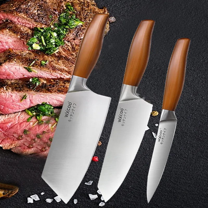 Japanische Küchenmesser Kochen Kochmesser Obst Gemüse Schneiden Allzweckmesser Fleischbeil Santoku Messer Küchenzubehör Image