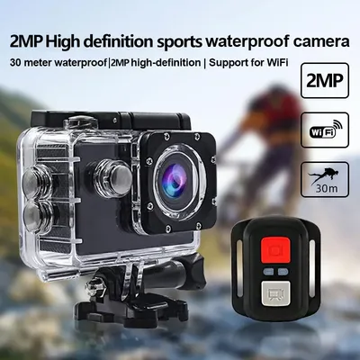 2mphigh-Definition Unterwasser-Outdoor-Fahrrad kamera Digital Sports Wifi wasserdichte Kamera tragbarer Rekorder mit Fernbedienung