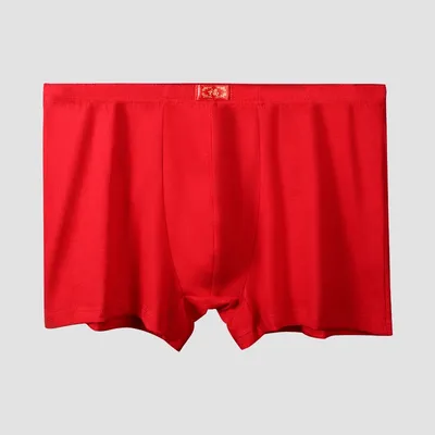 3-teilige große rote Unterwäsche, Herren-Boxershorts, Sternzeichen Jahr des Tigers, Boxershorts, Hochzeitsgeschenk, Glücksunterwäsche Image