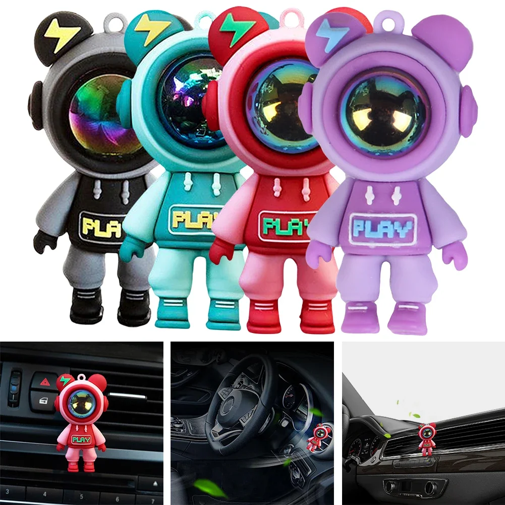 Auto Luft auslass Parfüm Clip Cartoon Astronaut kreative Auto Parfüm Dekoration Aroma therapie Ornament Auto Entlüftung Zubehör Image