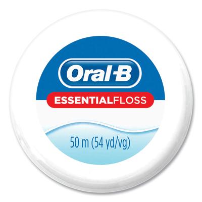 Oral-B Essential Floss, 55 yd, Unscented, White, 24/Carton (PGC82576) Case of 24 Oral-B® Toothpaste and Toothbrushes