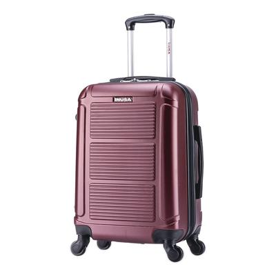 InUSA Luggage Pilot Hard Side Carry-On Suitcase, Four-Wheeled Spinner, 14.37 x 8.86 x 21.46, Wine (WLBIUPIL00SWIN) Each Laptop Cases and Sleeves