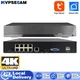 H.265 TUYA APP Smart Life Home 8CH 4K 8MP 5MP POE NVR Videoregistratore Sistema CCTV Rete P2P Video Sorveglianza IPC Telecamere PTZ
