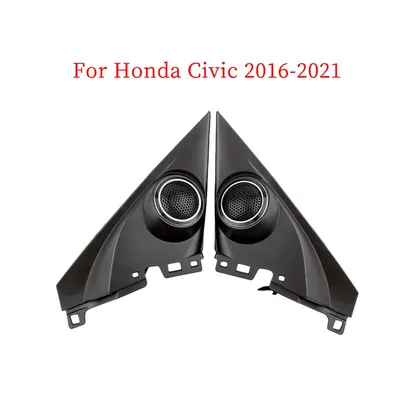 2PCS For Honda Civic 2016-2021 Car Tweeter Refitting Audio Door Angle Gum Speaker Cover Boxes Mounts