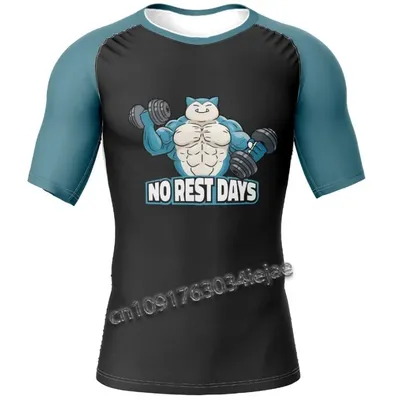 Kids Egg Surf Clothing BJJ MMA Boys Rash Guard Short Sleeve Diving T-Shirt Tight Swimwear Summer