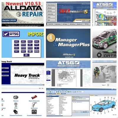2024 Hot Auto Repair Alldata Software V10.53 m..chell on-dem..d software 2015 atsg Vivid workshop 49 in 1tb hard disk all data