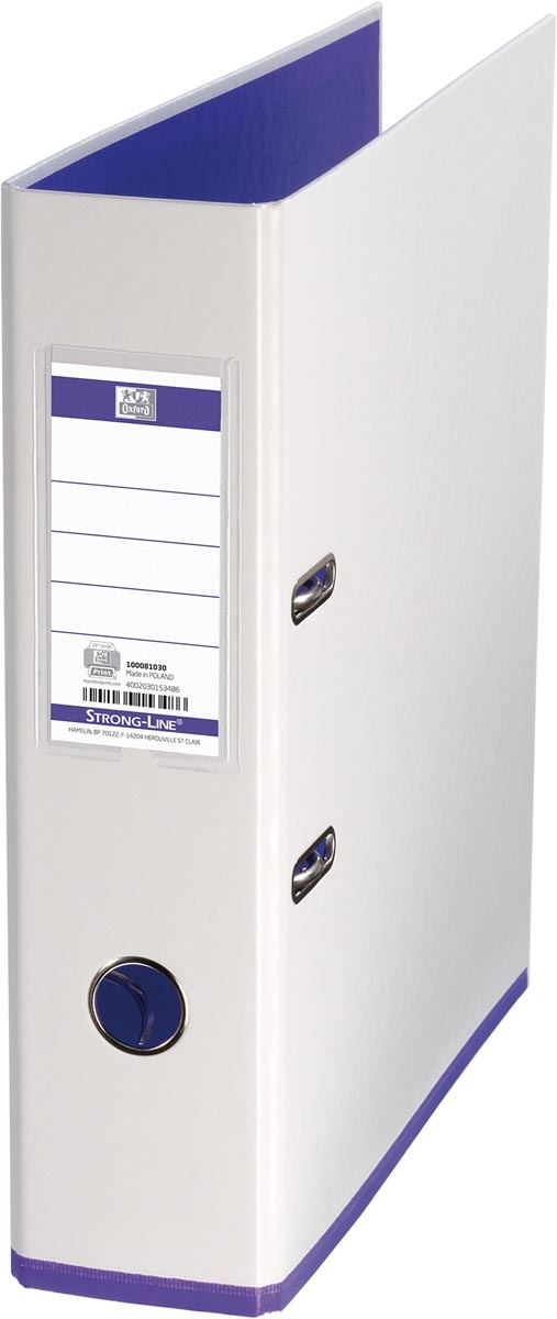 Oxford Ordner myColour A4 PP-Folie kaschiert 80mm weiß/violett Image