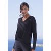 Strickpullover FRENCH CONNECTION, Damen, Gr. 32/34, schwarz, Rippstrick, Obermaterial: 50% Viskose (LENZING ECOVERO), 28% Polyester, 22% Polyamid, unifarben, casual, bequem hüftlang, V-Ausschnitt, Langarm normaler Saum, Pullover, mit V-Ausschnitt,...