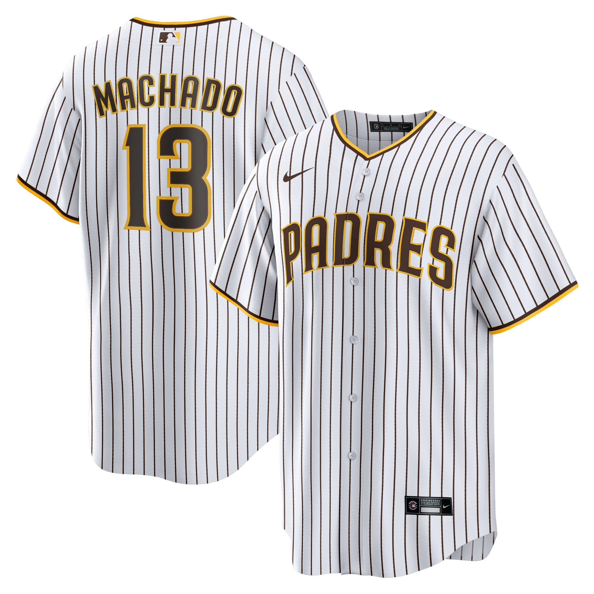 San Diego Padres Nike Offizielle Replica Heim Trikot - Herren mit Aufdruck Machado 13