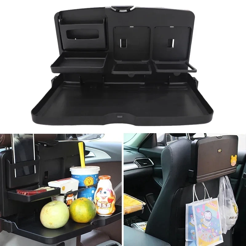 Auto-Esstisch, Sitzlehne, faltbar, kleiner Esstisch, Rückenlehne, Schreibtisch für Kinder, Rücksitz, Regal, Tischbrett