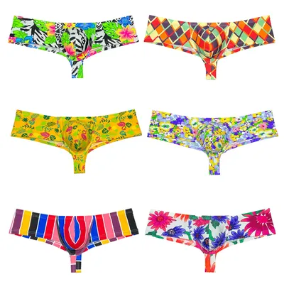 Herren-Badehose, weich, bedruckt, schnell trocknend, Badebekleidung, verbessert den Beutel, Image