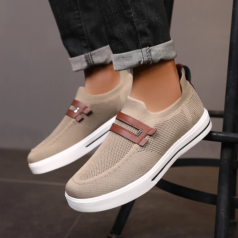 Neue Mode Männer Casual Schuhe Leichte Atmungsaktive Outdoor-Walking Sport Schuhe Fahren Schuhe Männer Flache Leinwand Schuhe Große Größe