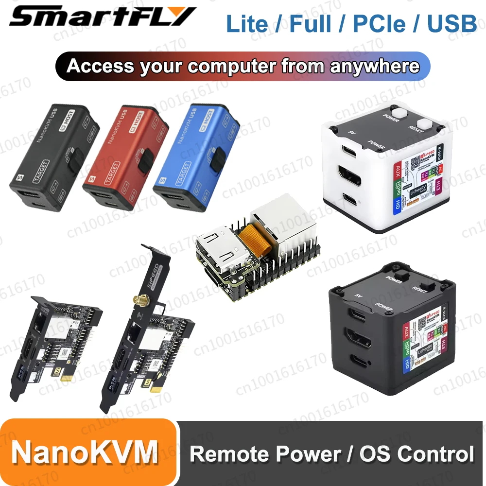 Sipeed NanoKVM-Versionsoptionen NanoKVM-Lite NanoKVM-FULL NanoKVM-PCIe NanoKVM-USB LicheeRV Nano RISC-V Fernbedienung/Betriebssteuerung Image
