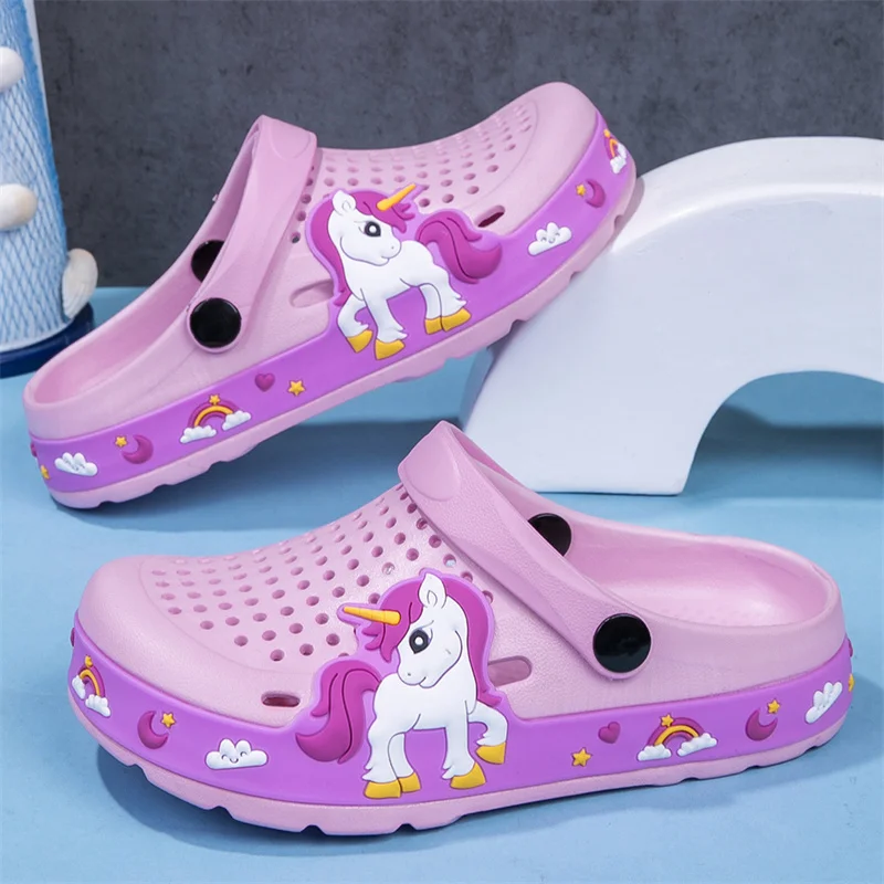 Neue Kinder Clogs Baby Mädchen Hausschuhe Sommer Strand Wasser Schuhe Indoor Outdoor EVA Casual Slipper Niedliche Kleine Mädchen Schuhe Sandalen