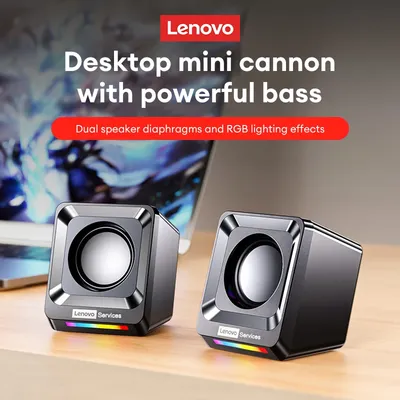 Wahl Lenovo A01 Drahtloser Bluetooth-Lautsprecher mit Kabel, klarer Stereo-Sound mit TWS-Kopplungslautsprecher für Zuhause, Party, Soundbox im Freien Image