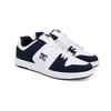 Skateschuh DC SHOES "Manteca 4 S", Gr. 6(38), blau (navy, weiß), 53.02% Leder, 46.98% Synthetikmaterial, Schuhe