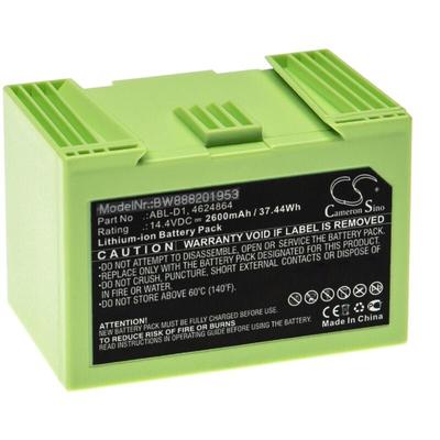 Akku Ersatz für iRobot ABL-D1, 4624864, ABL-D2 für Saugroboter Schwarz (2600 mAh, 14,4 v, Li-Ion) Image