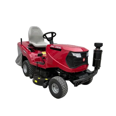 15HP Car-Mounted Gasoline Lawn Mower Riding Type with Grass Collection Box Rubber Product Driving