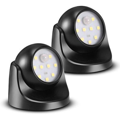 LED-Strahler mit Bewegungssensor, 2 kabellose LED-Flutlichteinheiten, 150 Lumen, abnehmbare Kugel, Image