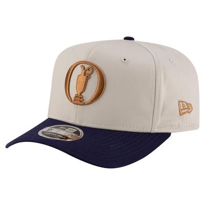 The Open New Era Seasonal 9FIFTY Stretch Snap - Stein/Marineblau/Gold Image