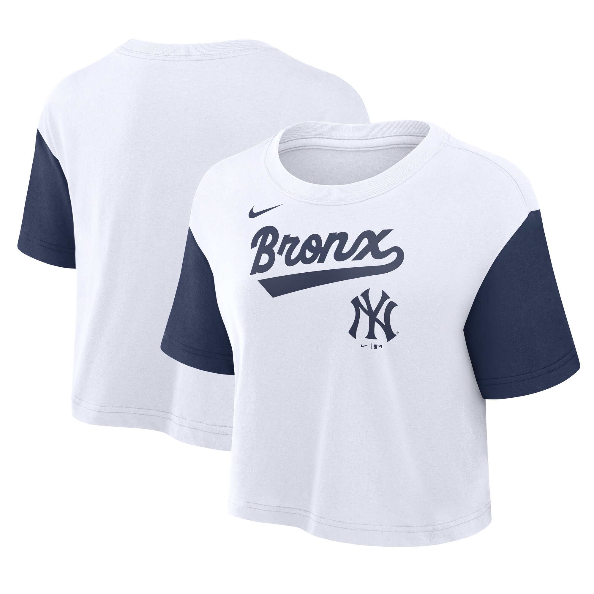 New York Yankees Nike Script Crop Tee - Damen Image