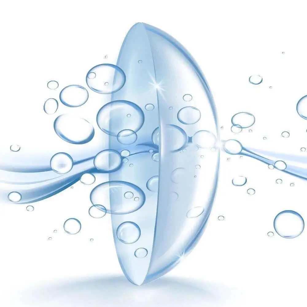 Lentilles hyperopiques 1 paire de lentilles de Contact pour hypermétropie pour les yeux lentilles de Contact transparentes avec puissance + 0.50 à + 8.00