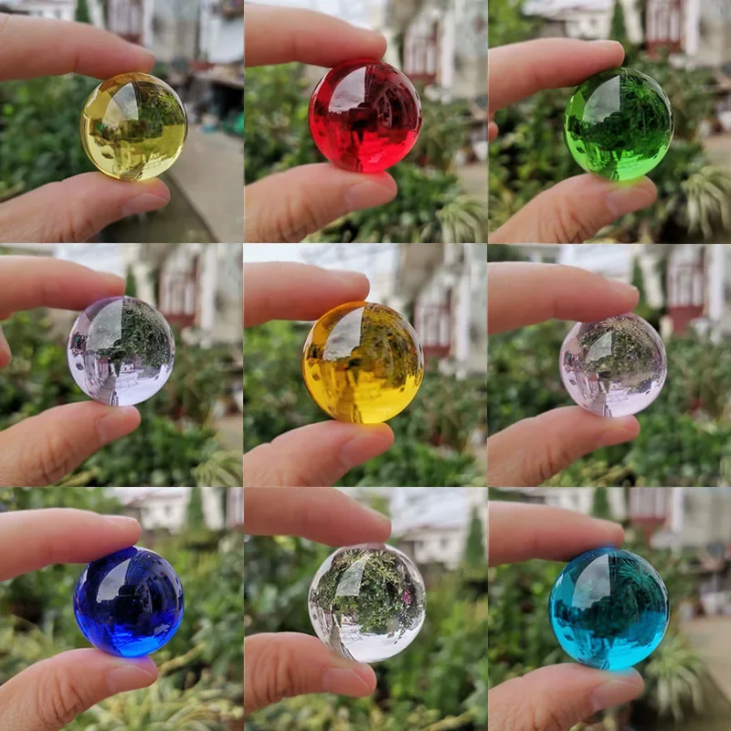 Boule de Clip Miniature de 30mm, Lentille de Verre, Sphère, Accessoires de Photographie, Globe, Artisanat, Décoration de Maison, Ornements