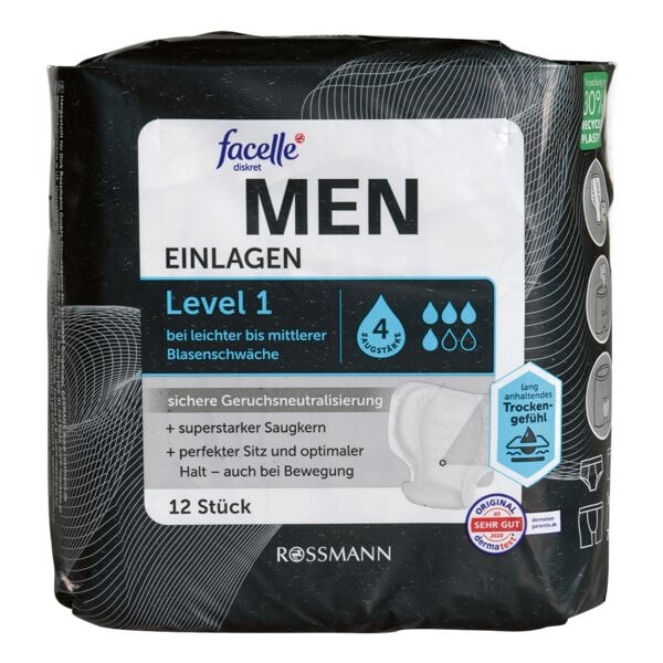 facelle 12er-Pack Einlagen »MEN Level 1« Image