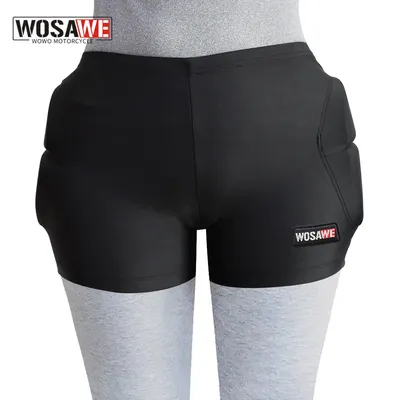 WOSAWE Adult's Motorcycle Hip Protector Motocross Shorts Hip Padded Protection Moto Figure Skiing Skating Riding Protective Mat