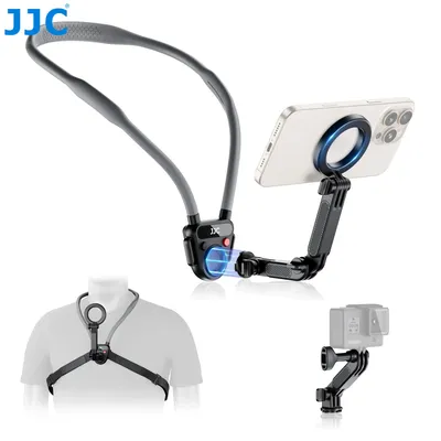 JJC Upgraded Neck Phone Holder for Recording Hands-Free POV/Vlog Video Filming W Anti-Shake Chest