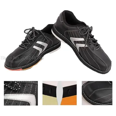 Unisex Bowling Shoes For Men Beginners Indoor Male Sports Shoes Right Hand Skidproof Bowling