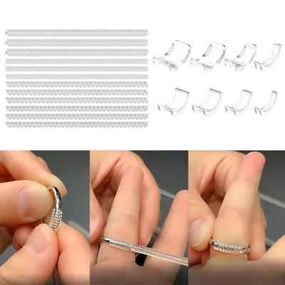 Customizable Rings Size Reducing Inserts Silicone Pads Resizing Tool Reducer