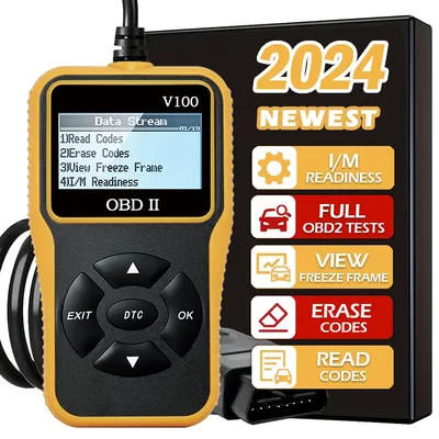 Car OBD2 Scanner Diagnostic Tool Code Reader, Car Voltage Tester Engine Fault Code Scanner, Charging