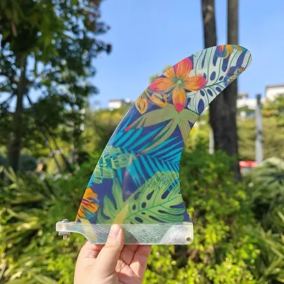 Single Shark Fin Sea Surfboard Fiberglass Tail Rudder 7/8/9/10/11 inch Surfboard Fins Tail Fins