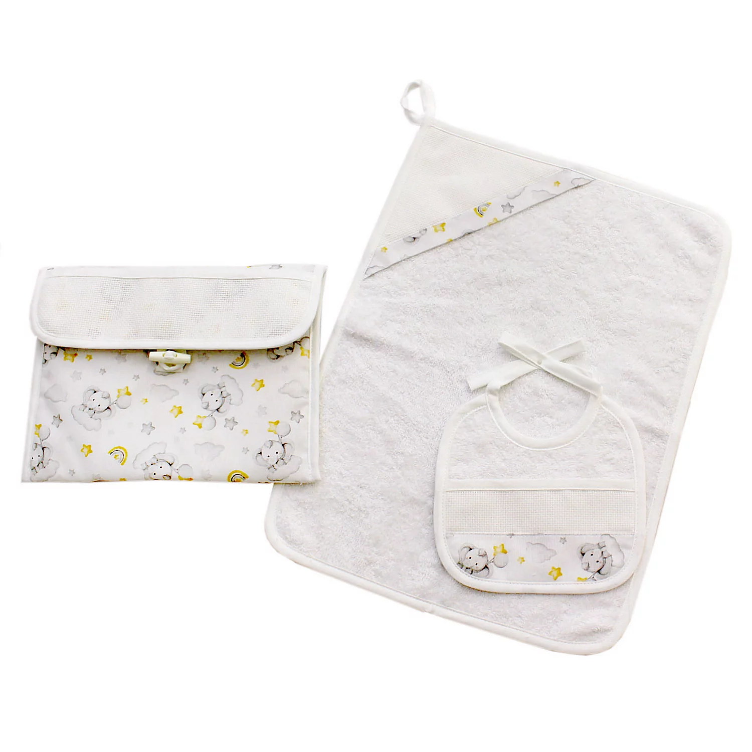 Coffret cadeau naissance "éléphant", 3 pièces