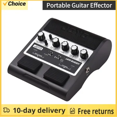 JOYO Electric Guitar Speaker Portable Guitar Effector Amp 2x4W Dual Channel Dual Effects Pedal