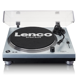Lenco L-3809ME - Plattenspieler mit Direktantrieb - Pitch Control - USB/PC-Encoding - Metallic-Blau Image