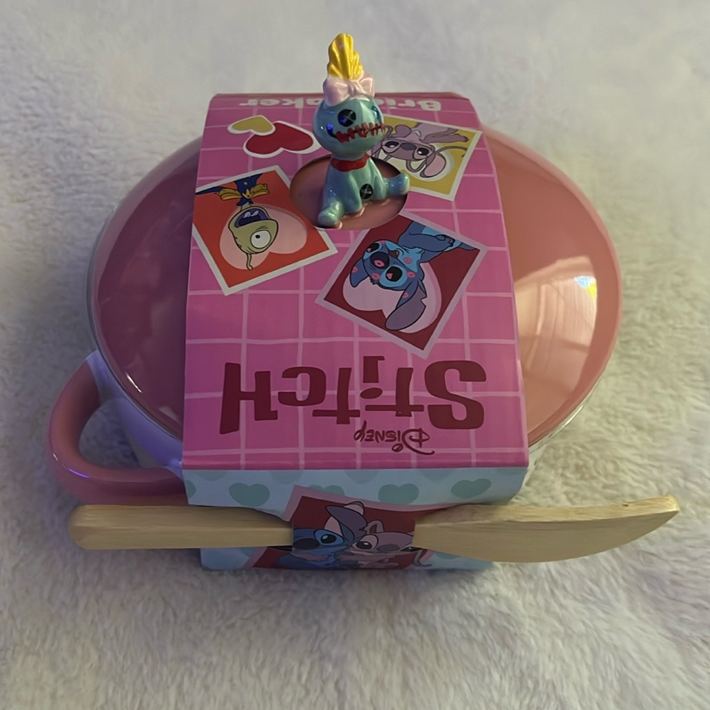 Disney Kitchen | Disney Stitch Pink Brie Set | Color: Pink/White | Size: Os