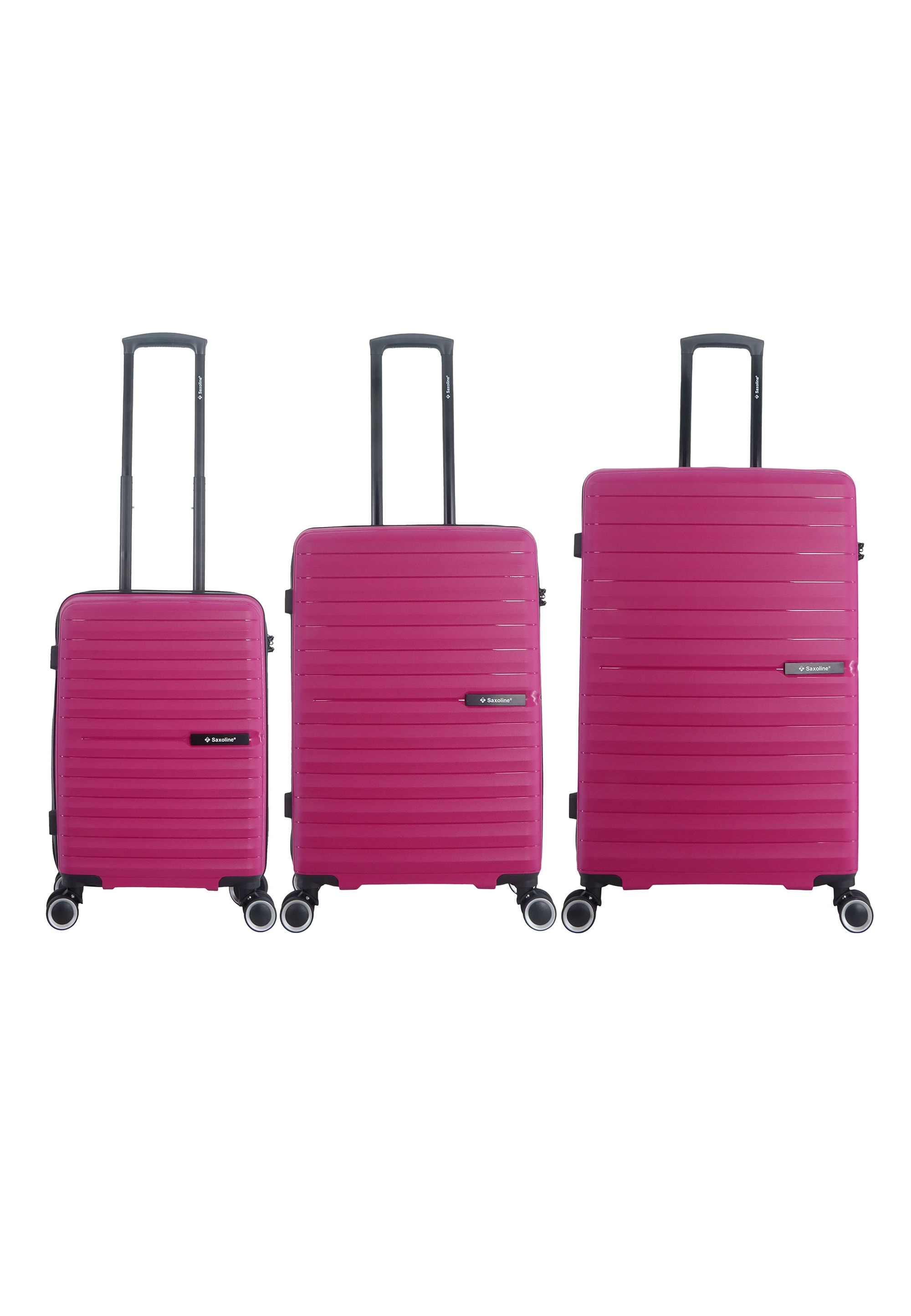 Koffer SAXOLINE "Fiesta", Gr. B/H/T: 51 x 77 x 30, pink (fuchsia), Polypropylen, Koffer, aus Polypropylen Image