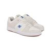 Skateschuh DC SHOES "Manteca 4 S", Gr. 6(38), weiß (weiß, blau), 53.02% Leder, 46.98% Synthetikmaterial, Schuhe
