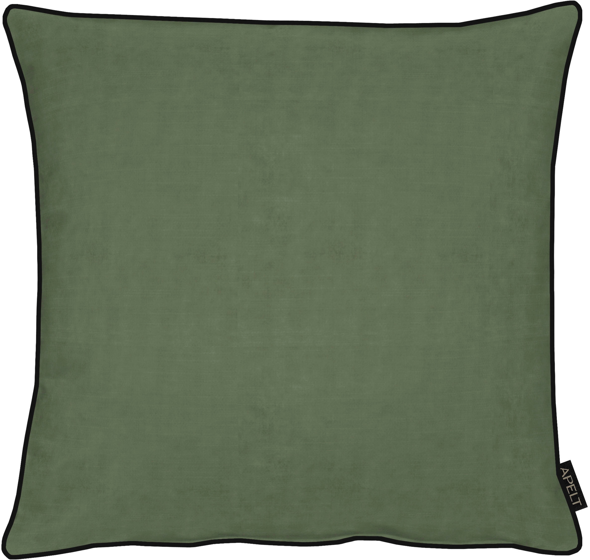 Kissenhülle APELT "Ruby", grün (dunkelgrün), B:46cm H:1cm L:46cm, Polyester, Polyester, Kissenbezüge, Kissenhülle, Kissenhülle ohne Füllung, 1 Stück