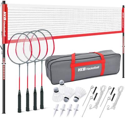 20 ft Professional Badminton Net Set for Backyard with Rackets & 4 Shuttlecocks - 20'x2.5'