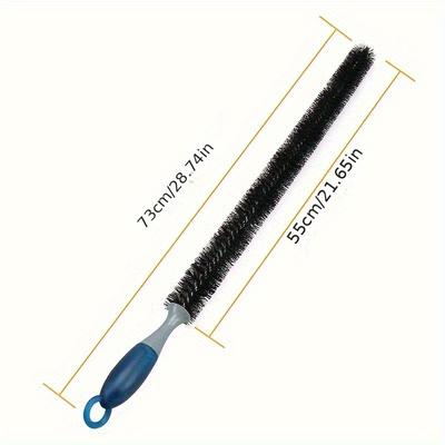 TEMU Cochebar Pvc Long Handle Car Wash Brush, Multi-functional Engine Cleaning Brush, Flexible Engine Grease Brush, Wheel Brush, Pipe Cleaning Brush, Automotive Cleaning Tools