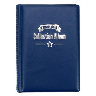 TEMU Coin Collection Album, Plastic Rectangle Photo Album, With 120 Transparent Pvc Sleeves, , For Collectors Image