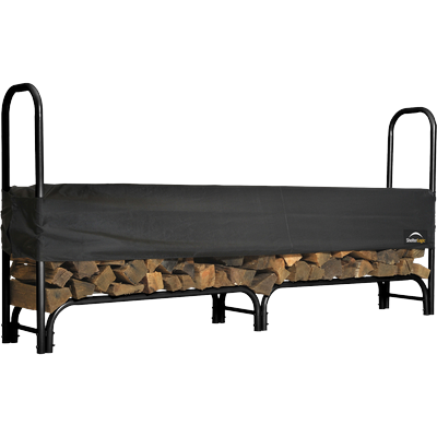 Shelterlogic Heavy Duty Firewood Rack With Cover, 8 ft.