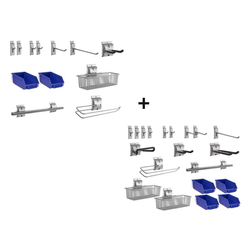 Newage Products Slatwall Backsplash Hook Kit, 32-Piece