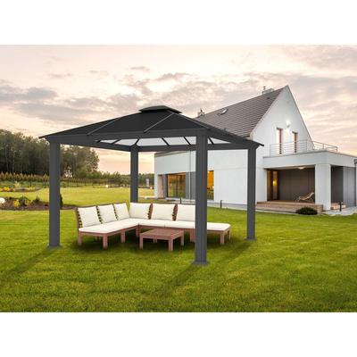 Paragon Outdoor Santa Monica Hard Top Gazebo, 12' x 12'